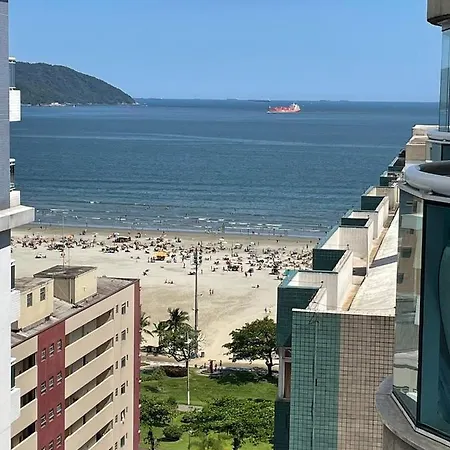 Estanconfor Santos Com Vista Mar 6 Ac Garagem Alto 17º Andar Apartment Exterior photo